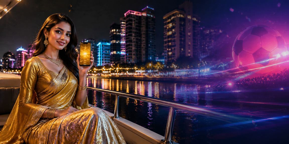A woman in a saree in Dhaka enjoying lottery games